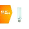 Designers Edge L765 65-Watt Fluorescent Bulb Replacement, Equivalent to 300