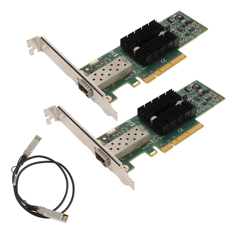 2PCS MNPA19 XTR 10Gb SFP+ PCIE Network Card with 3.28ft