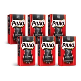 Cafe Pilao Extraforte Extra Strong Coffee 500gr 6 Pack
