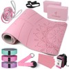 1/3 Yoga Mat Thick, Yoga Set for Beginners Include High