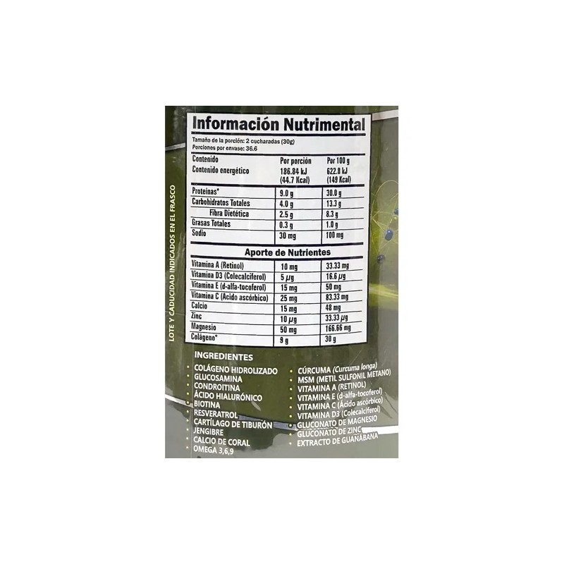 Colágeno Hidrolizado Glucosamina Biotina Guanabana 2 Pzs