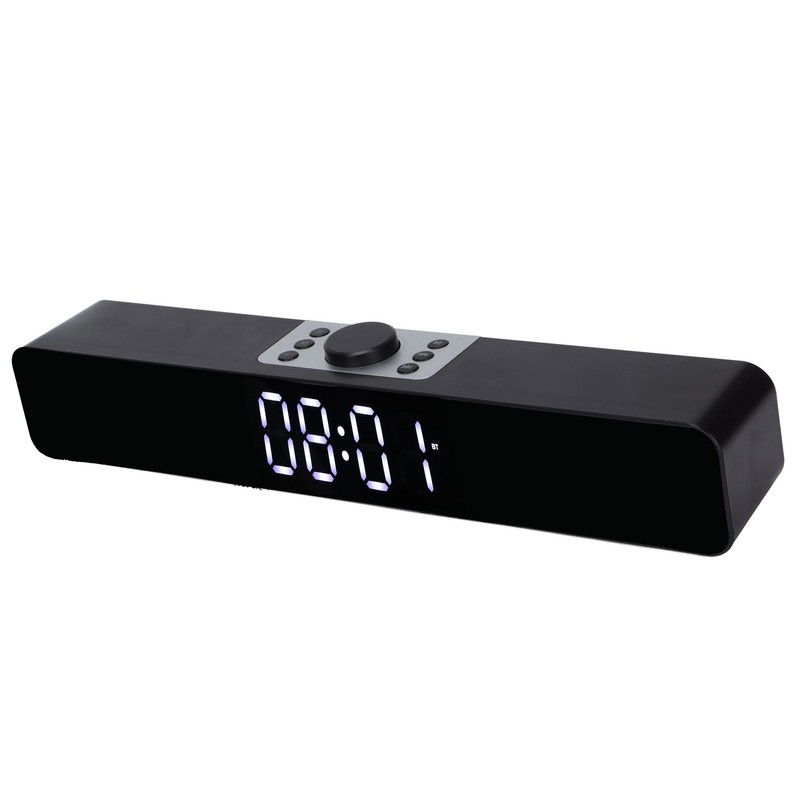 G12 Wireless Bluetooth Clock Speaker with LED Mirror Design Multi