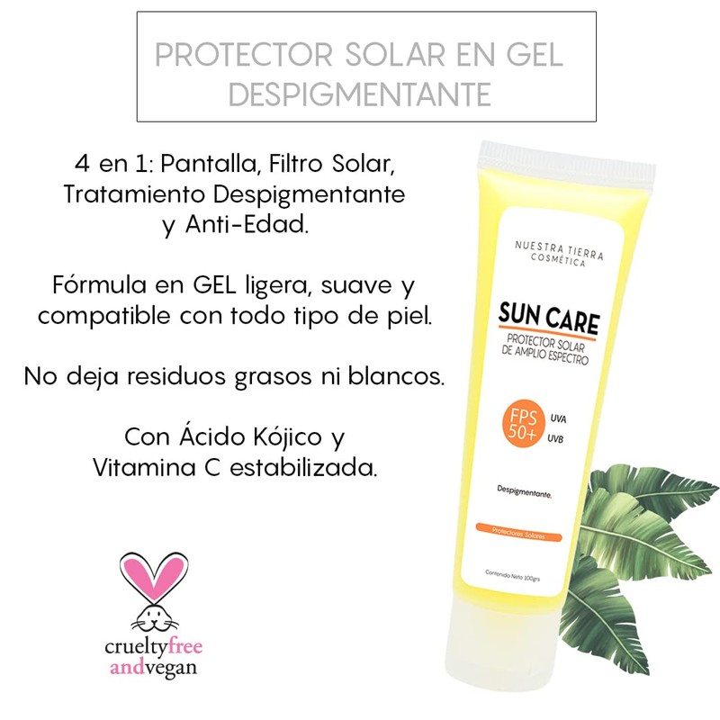 Protector Solar Despigmentante Anti-Manchas FPS 50+ - 100grs -