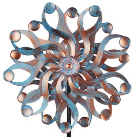 DREAMSOUL 22" Large Wind Spinners Outdoor, Outdoor Metal Kinetic Wind Spinners for Yard and Garden