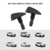 2PCS Front Windshield Washer Nozzle with Washers,Adjustable Fan Shape Spray