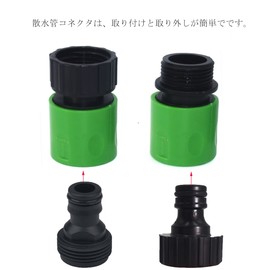 3/4 Female Thread and 3/4 Male Thread Faucet Hose Joint Sprinkler 3/4 Pipe Connector Faucet Connector Adapter for Indoor Outdoor Garden (1 Set)