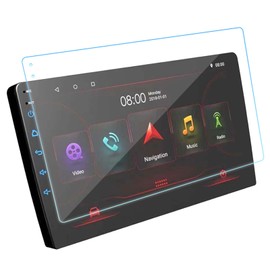 Acouto Anti Fingerprint Tempered Film for Central Control Navigation, Cleaning Kit Included Navigation Tempered Glass Film (10 Inch)