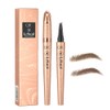 FDEETY Waterproof Light Brown/Dark Brown 3D Magic Eyebrow Pencil with