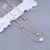 Andelaisi Boho Layered Pearl Choker Necklace Vintage Heart Tassel Drop