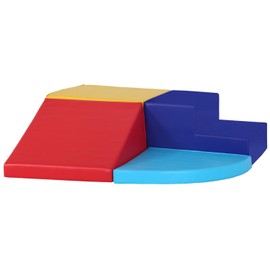 Climbing Toy Soft Foam Climbing Blocks Set Ages 1-3 Toddler Slide Climbing Toys Soft Play Set Climbing Set for Toddlers Soft Play Equipment for Climbing Crawling (CM, 4 Piece)