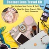 Contact Lens Travel Kit with Cleaner Washer, Portable Contact Box