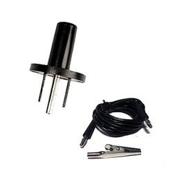 Static Care ESD Grounding Cable with Alligator Clip 8' Long with Banana Jack Outlet Plug Adapter Ground Garments and Mats with Alligator Clip