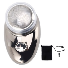 Beard Trimmer Professional Stylish Small Portable Efficient Rechargeable Precise Trim Electric Barber Clipper for Home Travel Salon Electroplating Gray