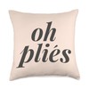 Oh Plies Funny Ballet Dance Teachers Ballerina Dancing Throw Pillow