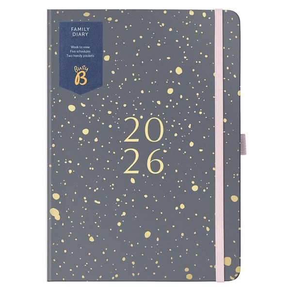 Busy B 2026 A5 Family Diary - Weekly Planner with