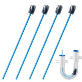 4 PCS Condensate Flexible Drain Brush, 15.7 in Nylon and PVC Drain Line Cleaning Brush, Keep Condensate Traps Clean, for AC Condensate Trap, Dirt Clean Condensate Drain Trap