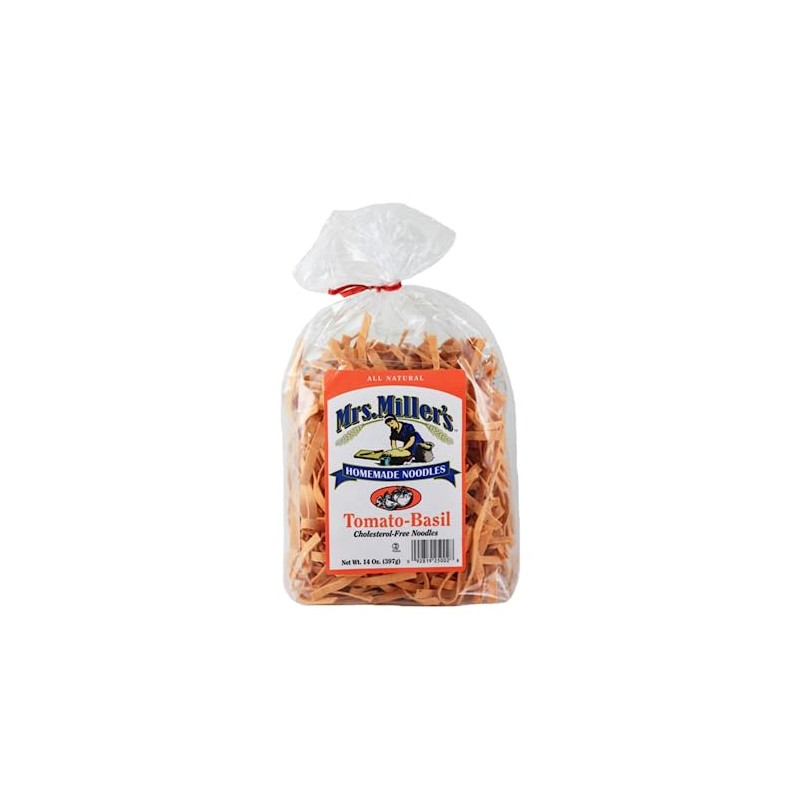 Mrs. Miller's Tomato Basil Noodles 14 Ounce (Pack of 3)