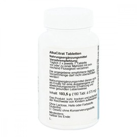 AlkaCitrate Tablets, 180 Tablets (103.5 g)