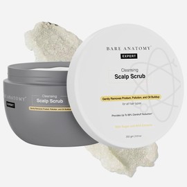 Bare Anatomy Scalp Scrub with Natural AHAs, Coconut & Sugar Get Up To 99% Dandruff Reduction Dandruff Remover Oily Scalp Exfoliator Hair Scrub Sulphate & Paraben Free For Women & Men 250g