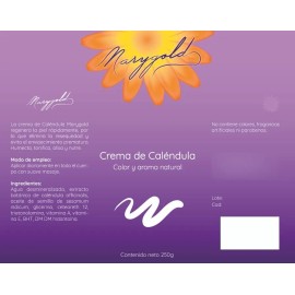 Crema De Calendula Marygold 250g Hoffmann Aroma Natural