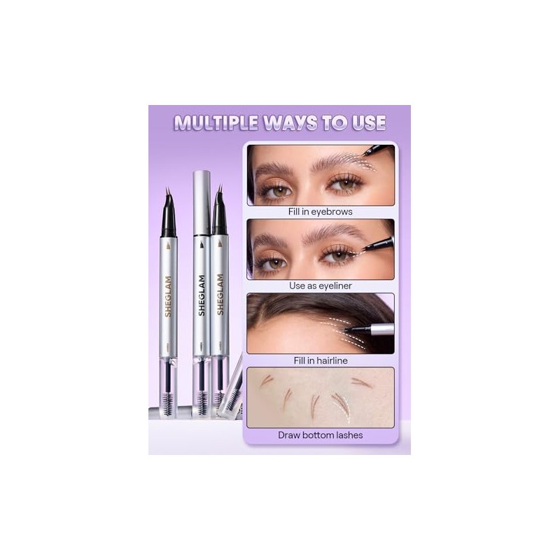 SHEGLAM Lápiz de Cejas Laminador Real Flow - Espresso
