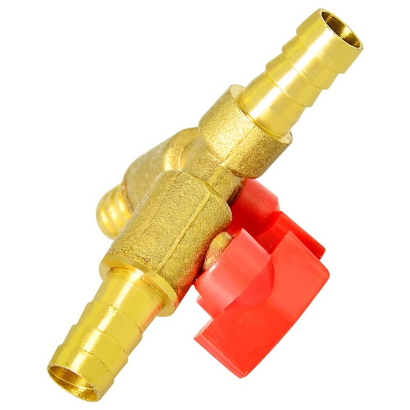 GASHER 2 PCS 3 Way Shut Off Ball Valve, 3/8"