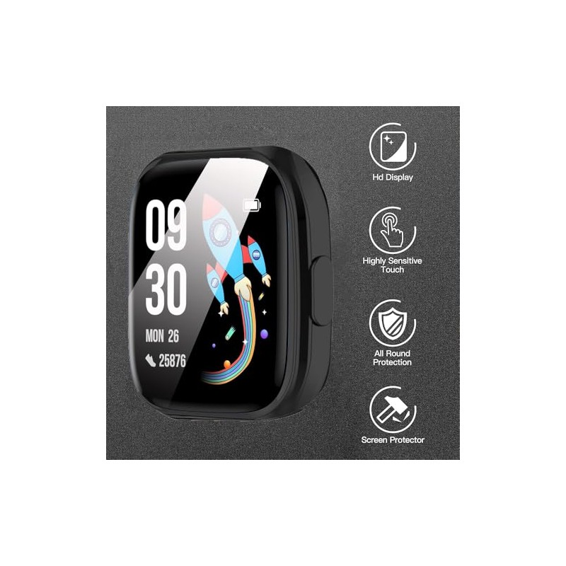 Lamshaw Compatible for BIGGERFIVE BW02 Smart Watch Case, TPU Case