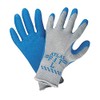 10 Gauge Crinkled Natural Rubber Latex Coated Gloves, Glove Size: