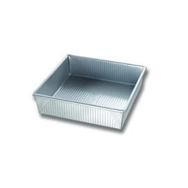 USA Pan molde de cuadrado para tartas sartén, Plateado, 9" Square, 1