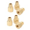 6PCs Brass Pipe Fitting Adapter 1/8 BSPT Female NPT Vehicle