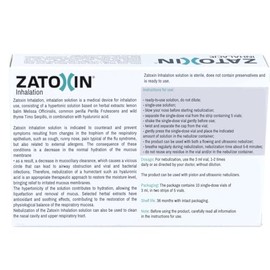  ZatoxinInhalations 10 vials, Health Care