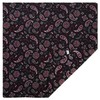 Black with Red All Over Paisley Bandana - Single Piece