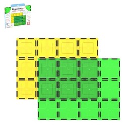 PicassoTiles Juguete para niños Bloques de construcción magnéticos Azulejos magnéticos Supersize 2pc Gran Base estabilizadora Jumbo XL Plate...       