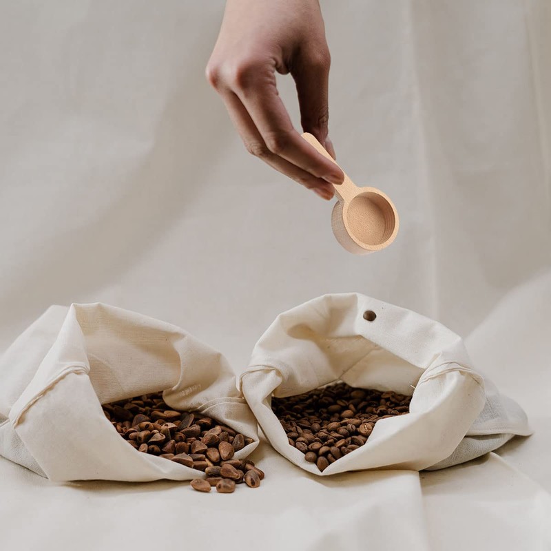Jagowa Wooden Coffee Spoon Coffee Scoop Measuring for Coffee Beans