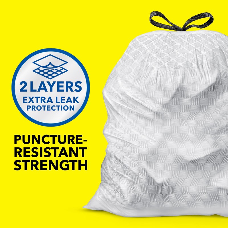 Glad ForceFlex Tall Kitchen Trash Bags, 13 Gallon, Gain Moonlight