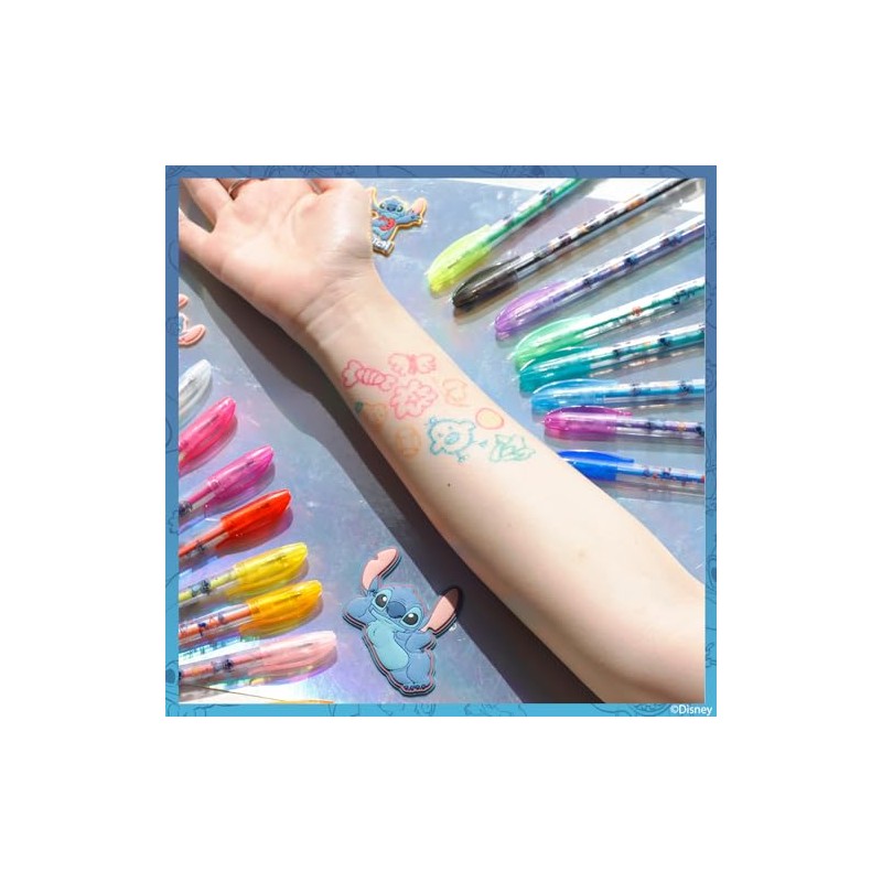 Stitch Set de Arte Corporal con Glitter 16 pzas para