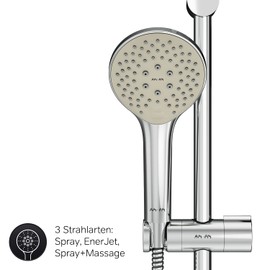 Shower Head Gem Hand Shower with 3 Outlet Modes Shower Head