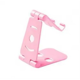 Adjustable Smartphone and Desktop Stand, Black (Pink)