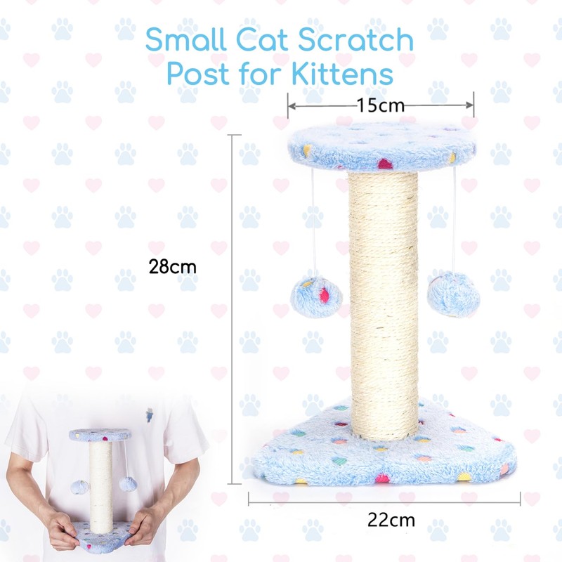 Nobleza Cat Scratching Post Small Cat Activity Center Kitty Climbing