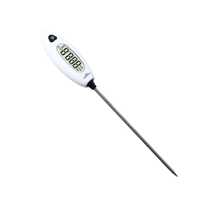 Food Thermometer Digital LCD Display Stainless Steel Probe for Home