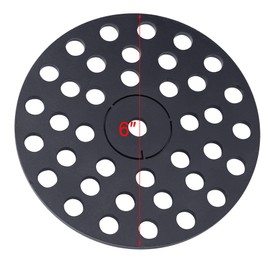 Bueyfolt 6" Cast Iron Drain Cover with Removable Drain Ports, Garage Drain Cover, Floor Drain, Floor Strainer