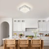 Auffel Square Flush Mount Dimmable Light Fixtures - 11IN Kitchen,