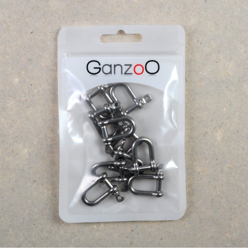 Set of 10 Steel Shackle for Paracord Bracelets Cords, 26