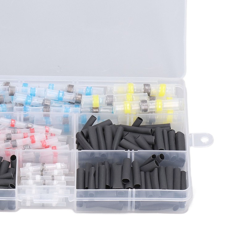 Solder Seal Wire Connectors Heat Shrink Tubing Kit Marine Insulated