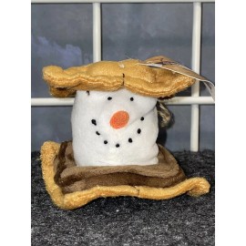 Handmade Ganz Midwest Plush S'more Graham Cracker Head Ornament