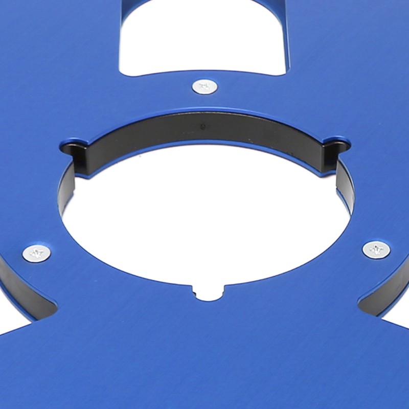 1/4 10 Inch Empty Reel Aluminum Alloy 3 Holes Open