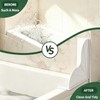 HJUHBDJ 2 Pc All-Silicone Shower Splash Guard with Suction Cups,