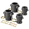 GASHER 1" Camlock Fittings Type A & D Polypropylene Cam