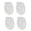 Soft Touch 100% Cotton Baby Anti Scratch Mittens - 4