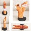 TXXMA Wood Eyeglass Stand Handmade Carved Spectacle Holder Sunglass Holder